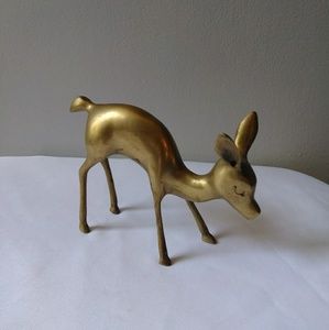 Brass Deer Decorative Paper Weight Doe